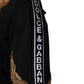 Black Embroidered Tassel Hooded Sweatshirt Sweater