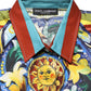 Multicolor Majolica Print Cotton Blouse Top