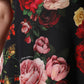 Black Floral Crepe Frill Detail Blouse Top