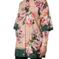 Pink Floral Cotton Button Front Shirt Top