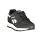Black Polyester Womens Sneaker