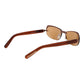 Brown Metal Sunglasses