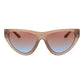 Beige Plastic Sunglasses