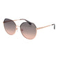 Rose Gold Metal & Plastic Sunglasses