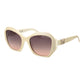 Beige Plastic Sunglasses