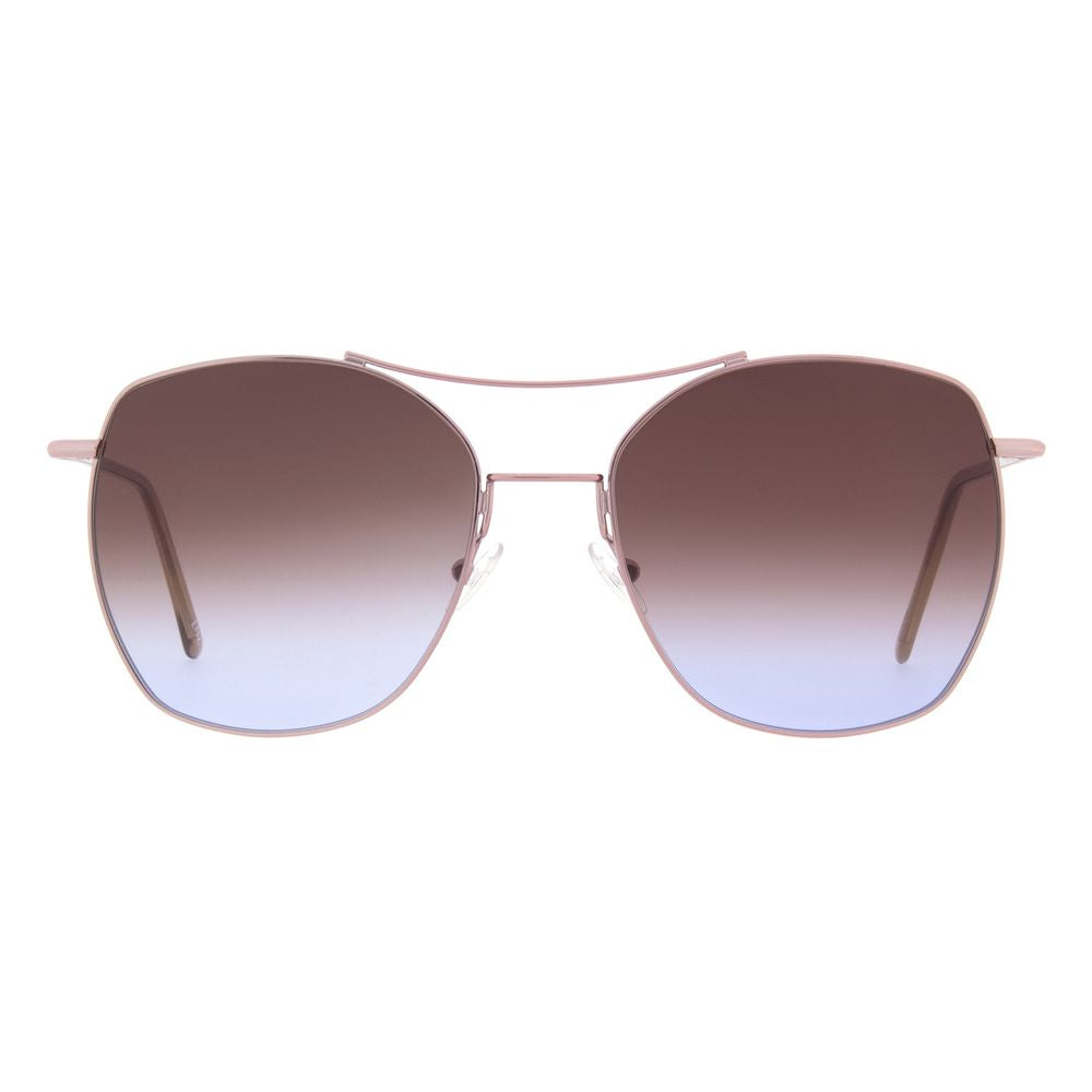 Rose Gold Metal Sunglasses