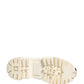 White Leather Rubber Logo Ankle Boots Shoes