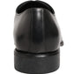 Black Calfskin Leather Derby Men Dress Shoes