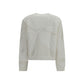 White Cotton Sweatshirt