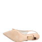 Beige Lori Mesh Leather Slingback Sandals Shoes