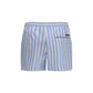 Blue Cotton Bermuda Shorts