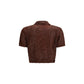 Bordeaux Linen Pattern Shirt