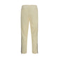 Beige Polyester Athletic Pants