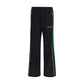 Black Polyester Athletic Pants