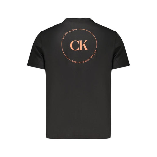 Black Cotton Men's T-Shirt