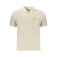 Beige Cotton Mens Polo Shirt