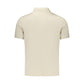 Beige Cotton Mens Polo Shirt