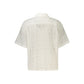 White Polyester Women's Shirt