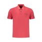 Red Cotton Men's Polo Shirt