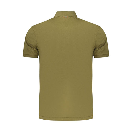 Green Cotton Men's Polo Shirt