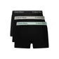 Black Polyester Men's Boxer
