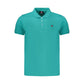 Green Cotton Men Polo