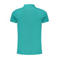 Green Cotton Men Polo