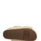 Beige Faux Fur Slides Men Flats Sandals Shoes