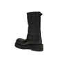 Black Calf Leather Bos Taurus Lace-Up Boots