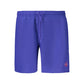 Blue Polyester Men's Swimwear