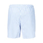 Blue Polyester Men's Swimwear