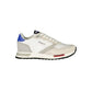 White Polyester Men's Sneaker