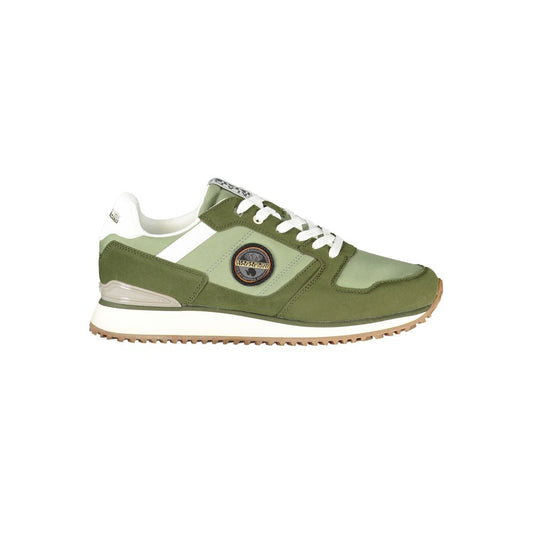 Green Polyurethane Men's Sneaker