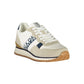 White Polyester Men's Sneaker