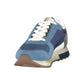 Blue Polyester Men's Sneaker