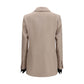 Beige Silk Clothing