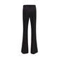Black Viscose Flared Pants