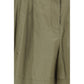 Bicolor Cotton Bermuda Shorts