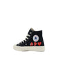 Black Cotton High Top Sneakers