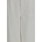 White Cotton Casual Pants