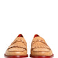 Beige Tassel Leather Men Slip On Loafers Shoes