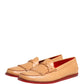 Beige Tassel Leather Men Slip On Loafers Shoes