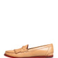 Beige Tassel Leather Men Slip On Loafers Shoes