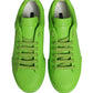 Green Leather Portofino Low Top Sneakers Shoes