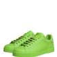 Green Leather Portofino Low Top Sneakers Shoes