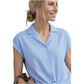 Blue Cotton Shortsleeve Shirt