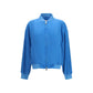 Blue Silk Bomber