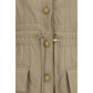Beige Cotton Casual Dress