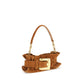 Beige Calf Leather Bos Taurus Shoulder Bag