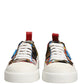 Multicolor Patchwork Low Top Sneakers Shoes